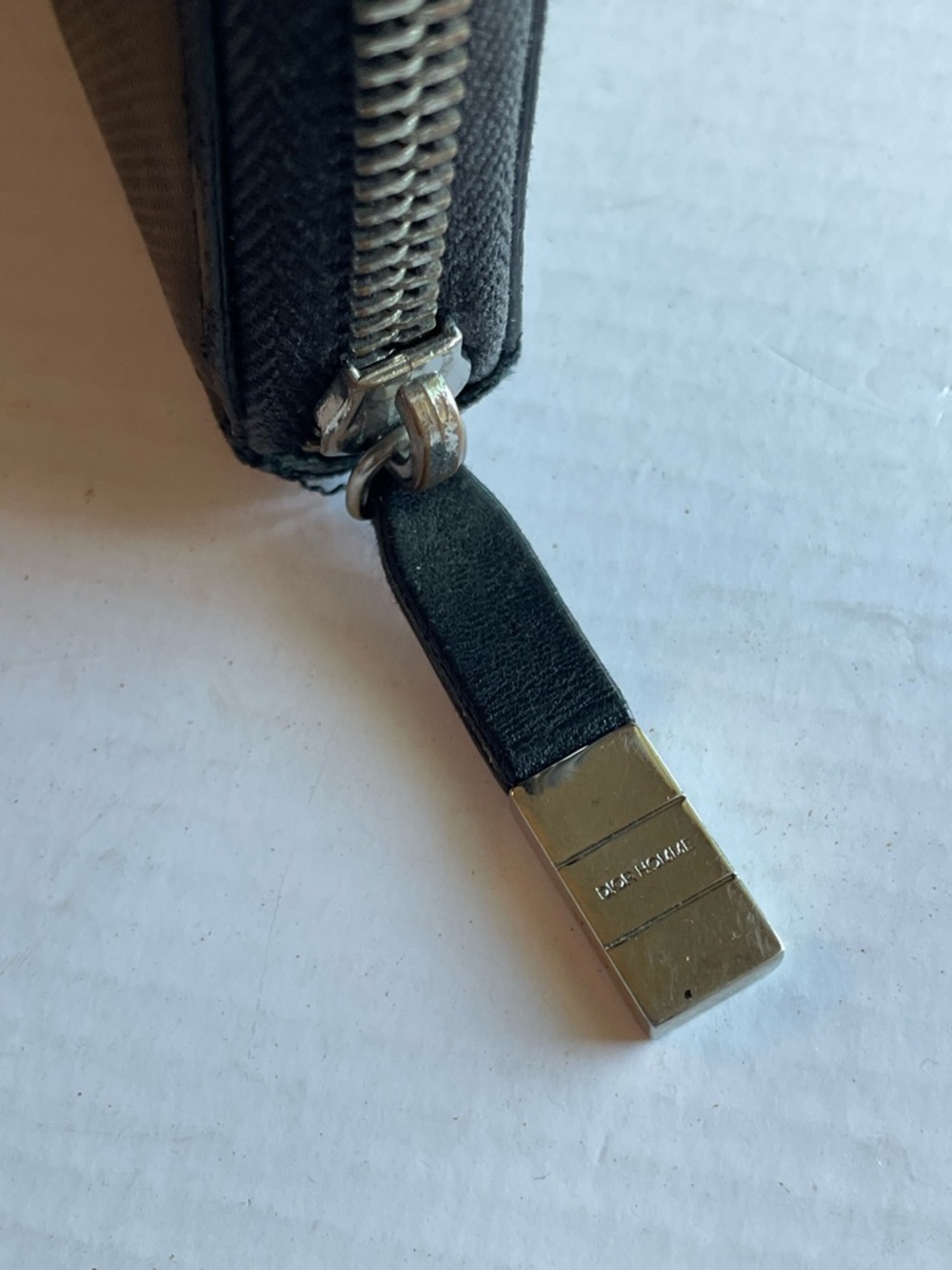 Dior Homme Long Wallet 100% Leather Black Vintage Unisex Fair Preloved ~ $2,000 - Picture 6 of 17